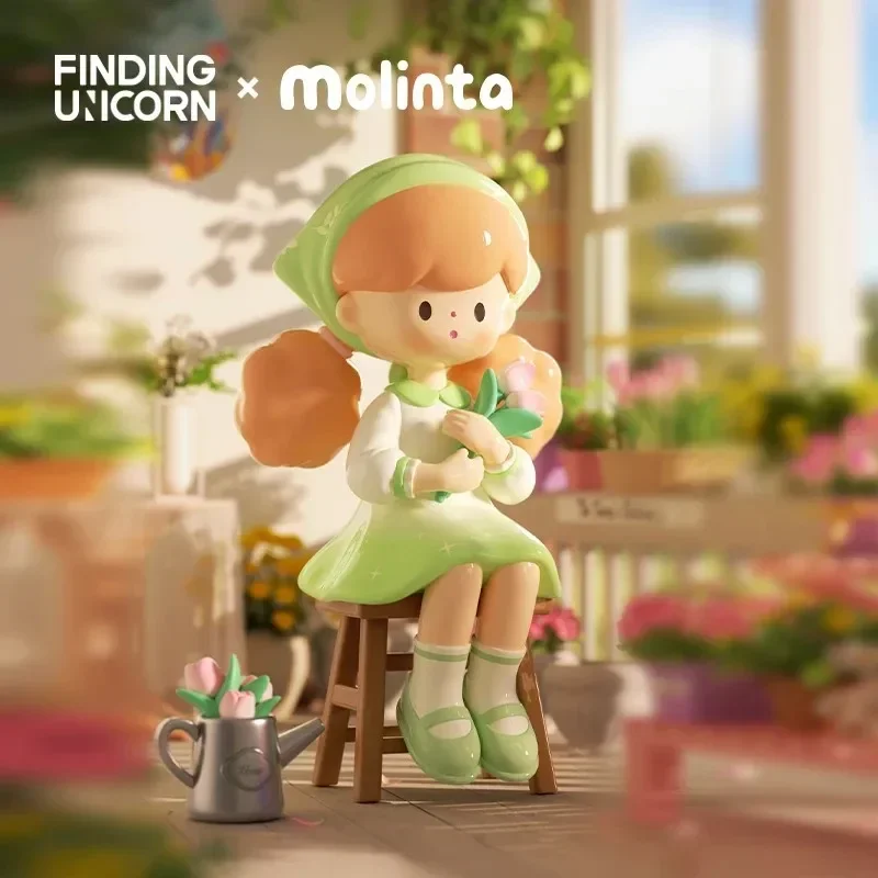 FINDING UNICORN Molinta Minor Holiday Series Blind Box Mystery Box Caixa Sorpresa Girls Anime Figures Cute Model Birthday Gift
