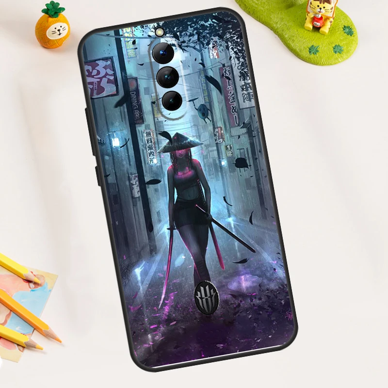 Anime Girl Samurai Case For ZTE Nubia Red Magic 11 Pro Plus 8 9 10 Air 8S 9S 10S Pro Plus 6 7 6S 7S Pro Cover - view 4