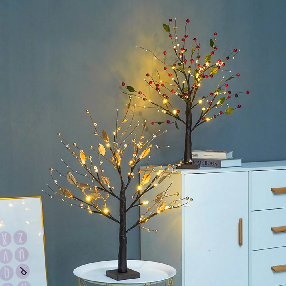 

Golden Fruit Tree Decor Indoor Night Light Silk Cloth Creative LED Room Decorative Lamp High Quality Energy Saving