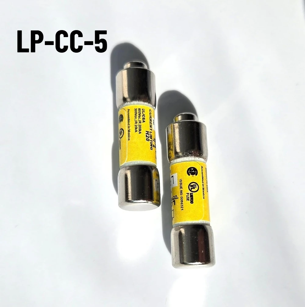10PCS LP-CC-5 Fuse, 5A 600VAC Class CC Current Limiting Time Delay Fuse Brand New Original Box