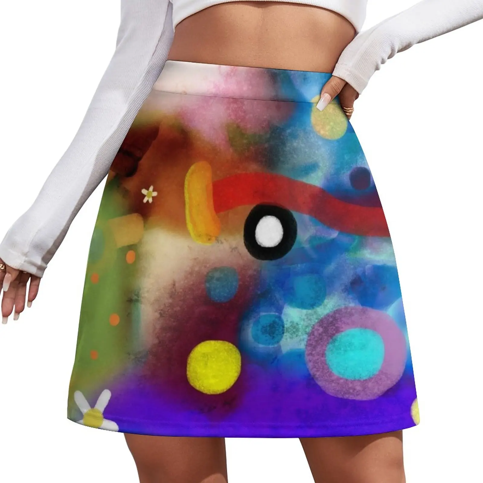 

Rupydetequila Abstract Art Mini Skirt Summer women's clothing fairy core Woman clothing