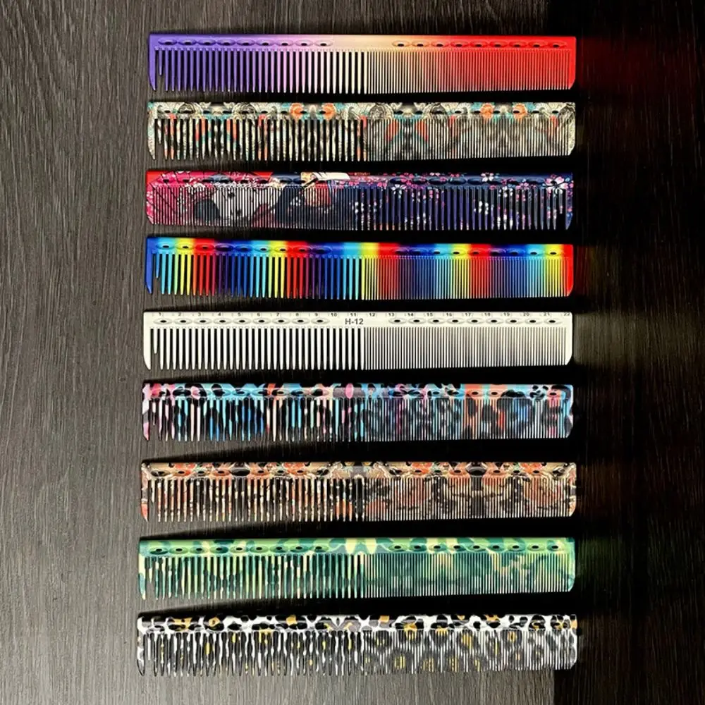 

Plastic Hair Cutting Comb Colored Professional Pro Hairdressing Combs Durable Anti-Static Fine Cutting Comb Men/Women