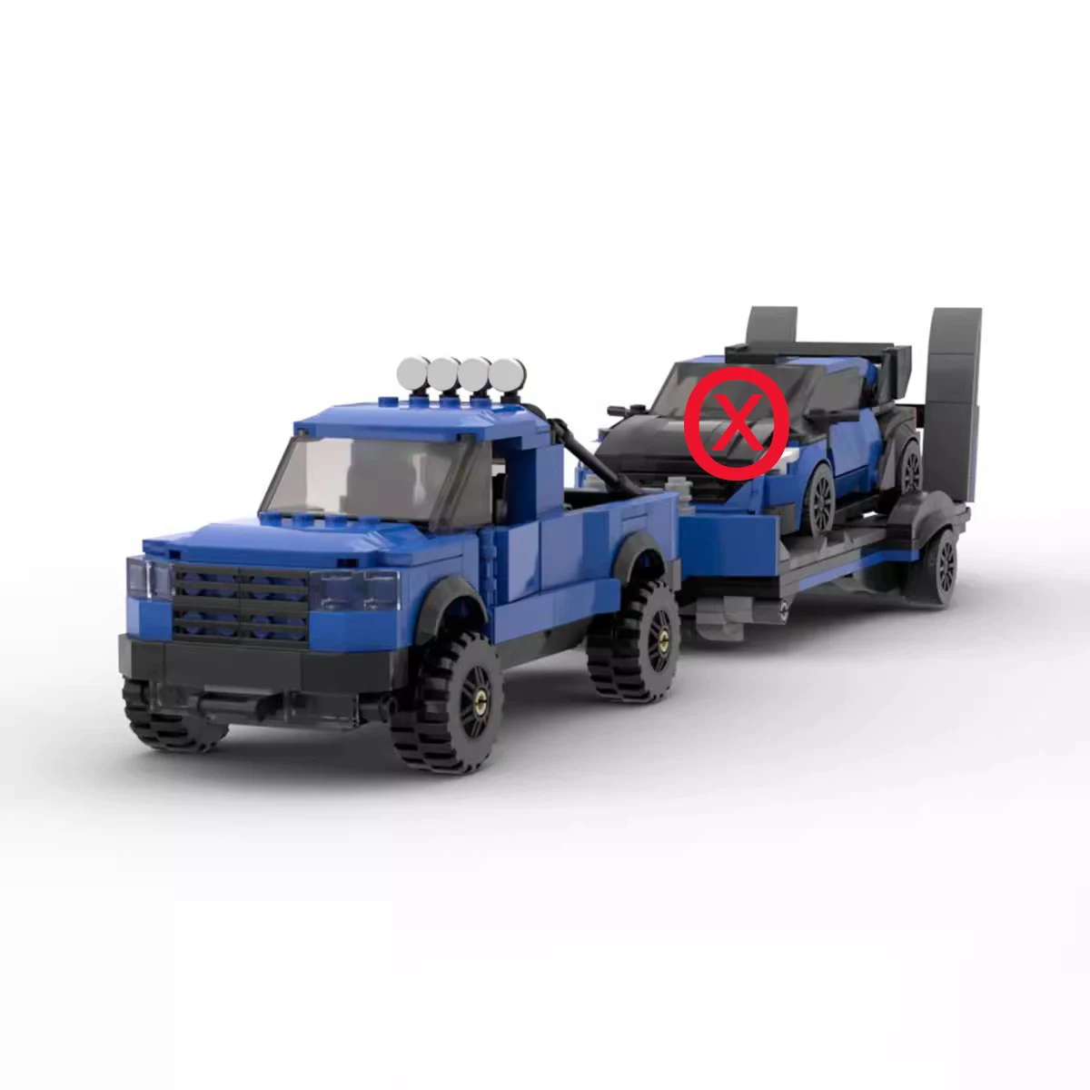 Bricklink MOC Car Technical Truck Forded F150 Raptor and Rally Spec Fiesta WRC Speed Champion Vehicles Building Blocks Toys Gift