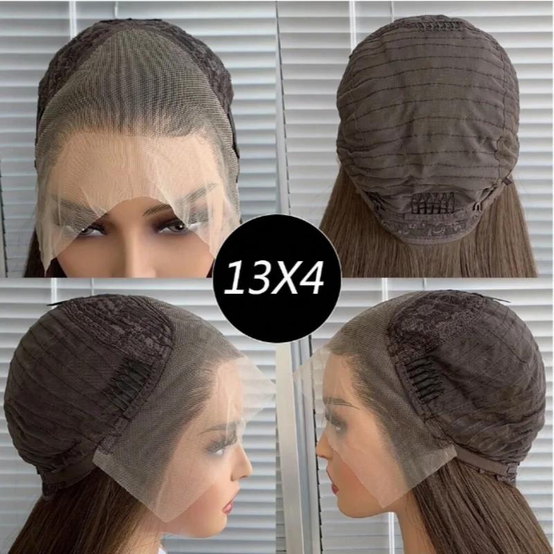 14A الدانتيل شعر مستعار أمامي شعر بشري لعذراء قبل قطعها 13x4 تسليط الضوء على الجسم موجة الدانتيل الجبهة الباروكات ريمي الشعر البشري 200% الكثافة