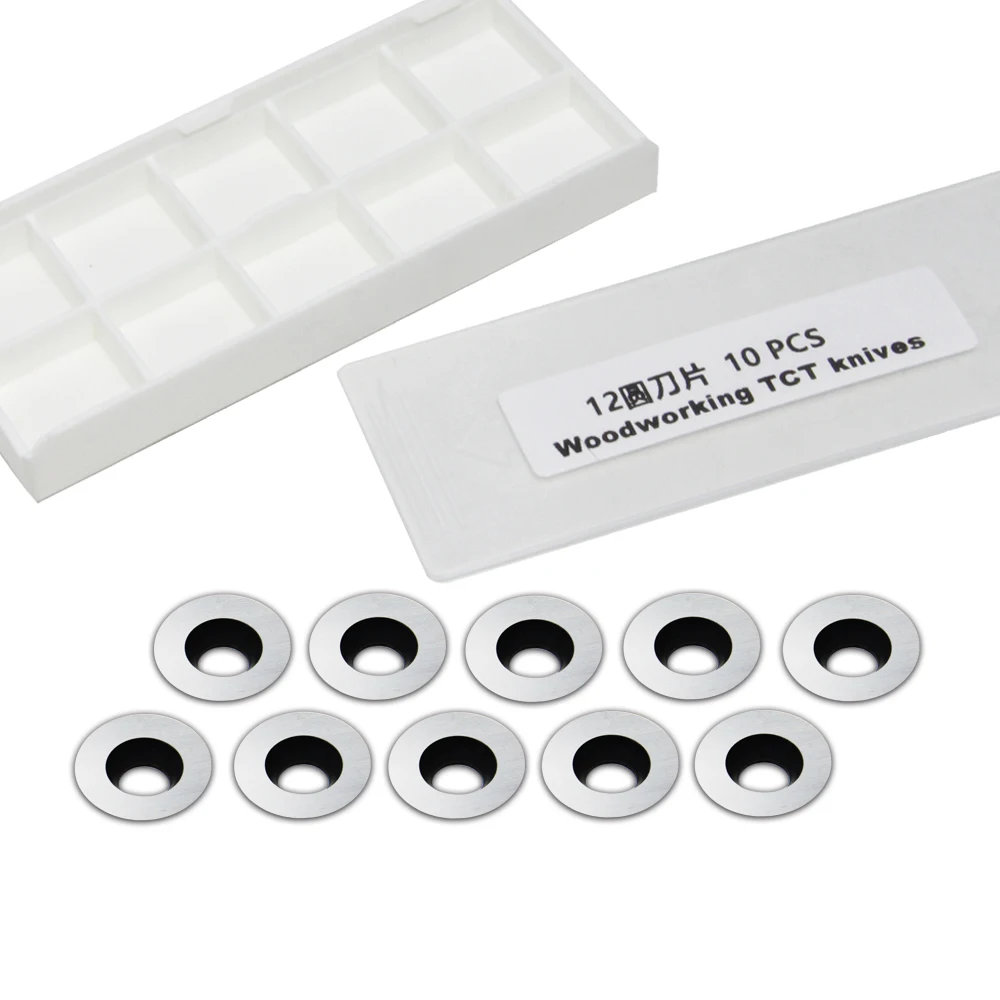 Inserti in metallo duro TASP frese 12mm rotonde 10 pezzi utensili per tornitura del legno coltelli per tornio per legno mandrino tornio