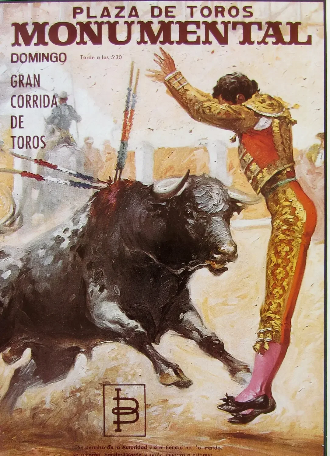 SPANISH BULLFIGHTER MATADOR VINTAGE Art Silk Poster Print 24x36inch