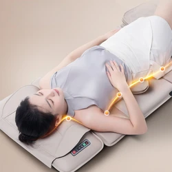 Cervical Spine Back Waist Electric Heating Massagers Whole Body Multi-functional Air Bag Massage Mattress Pillow Massage Cushion