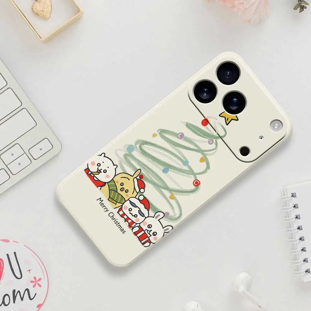 Bonitas fundas de teléfono navideñas para mascotas para iPhone 17 Pro Max 17 Air 16 15 14 Plus 13 12 11 Pro Max XS Max XR 7 8 Plus 16E funda de silicona