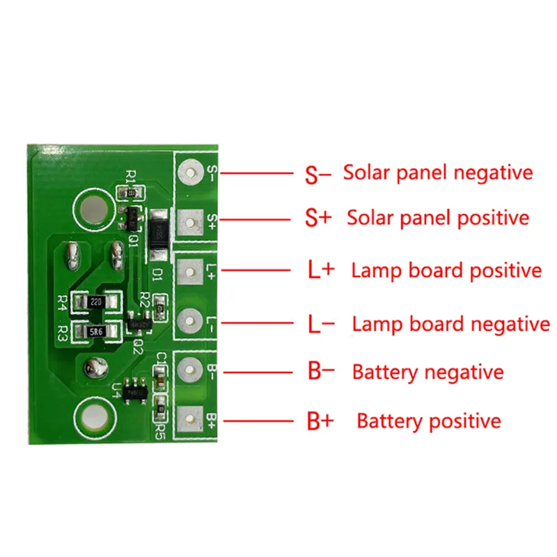 Reliable Solar Lawn Light Controller Board 3.7V Lithium Battery Solar Spotlight Light Solar Light Circuit Board with Switch