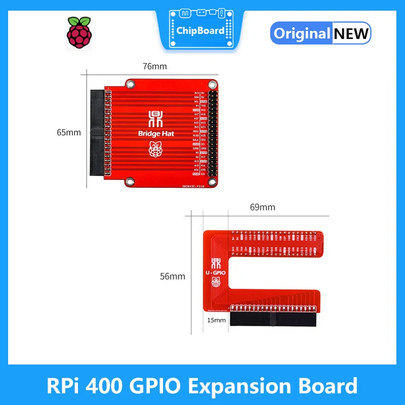 Carte d'extension Raspberry Pi 400 GPIO, ligne de connexion GPIO, en forme de U