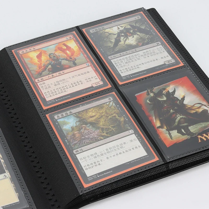 4 Pocket Trading Card Binder with Sleeves Hold 160 Cards in Heavyweight Sleeves Card Album for Baseball Card Pkm Cards TCG