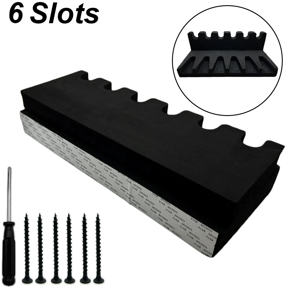 6 Slots Gun Rack Universal Pistol Display Rack Modular Density Foam Handgun Rack Holder Gun Safe Organizer Hunting Accessories