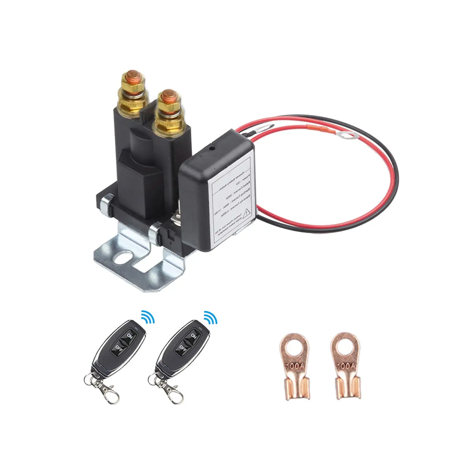 12V 500A Winch Solenoid Relay Replace Parts Remote Master Electric Winch Relay Winch Control for Motorcycle Boat UTV Car