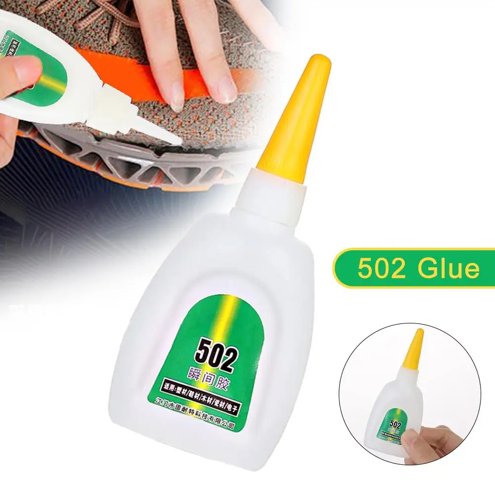 502 Quick Drying Strong Adhesive Cyanoacrylate Instant Adhesive For Leather Rubber Wood Metal Bond Liquid Glue Tool X0O8