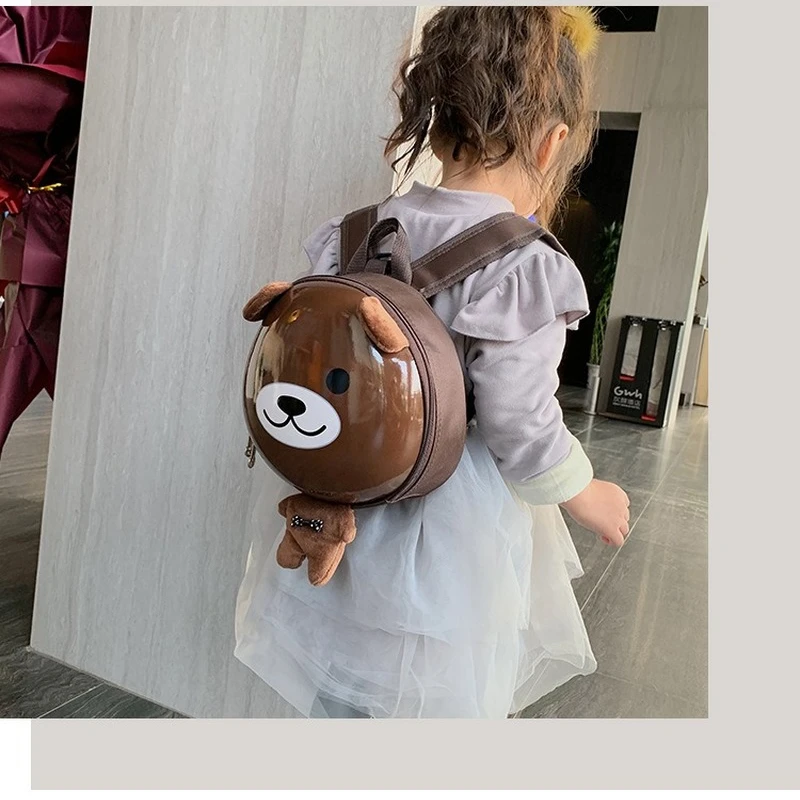 

2022 New Cartoon Cute Kids Backpack Eggshell Bag Kindergarten Schoolbag Male and Female Baby Backpack