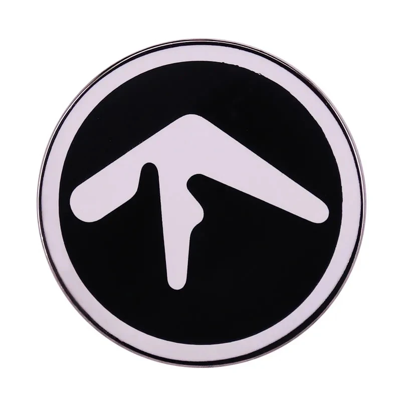 Aphex Twin Logo Black And White Pin Richard James Music Band Badge Rock Band Brooch Accessory Gifts