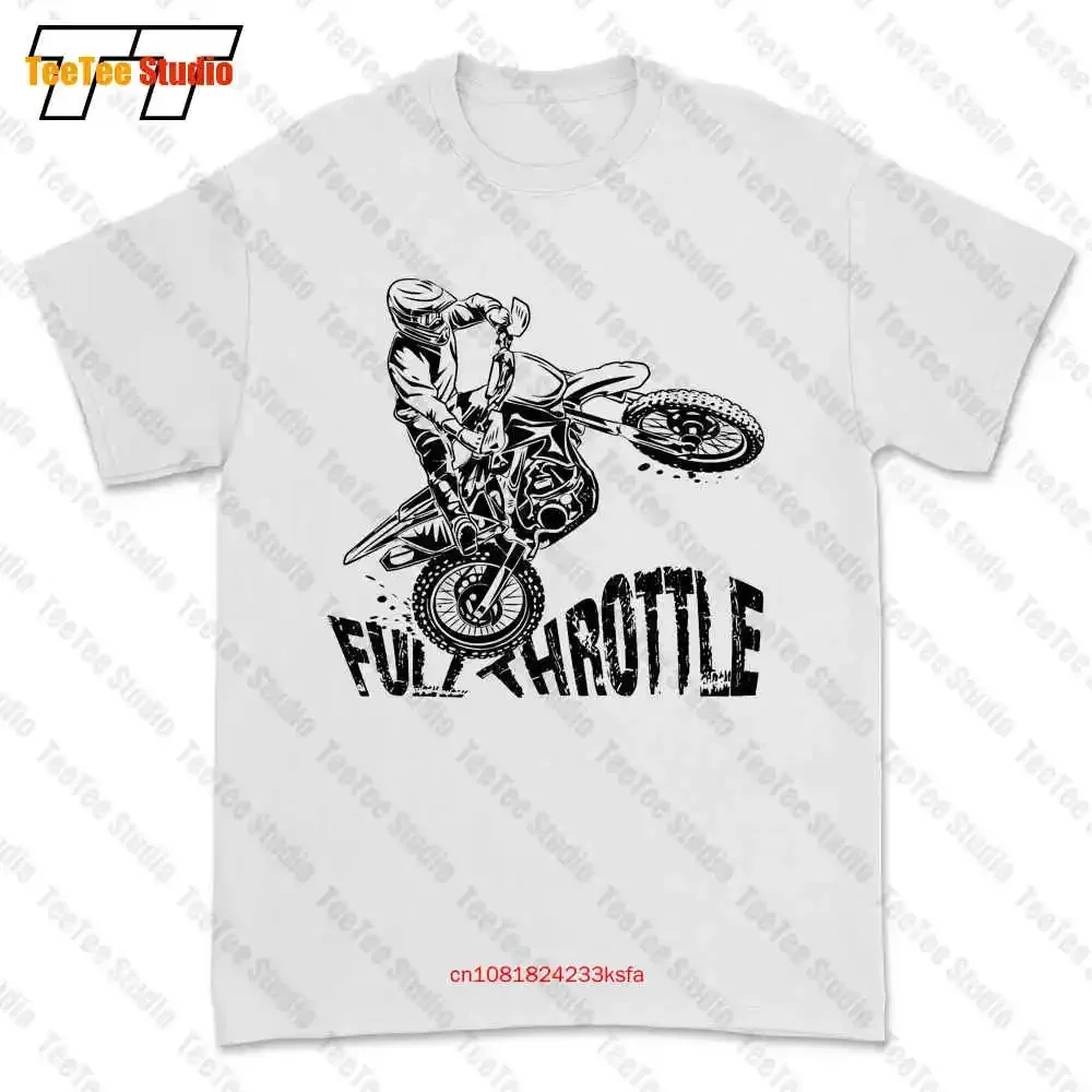 Off-Road Motocross Dirt Bike Full Throttle T-shirt Tee XITT