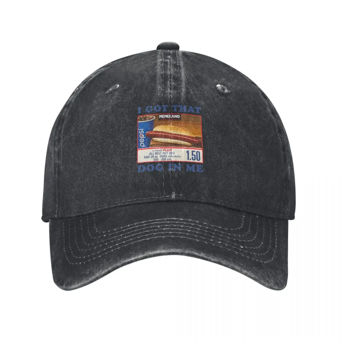 

I Got That Hot Dog in Me Him Funny Meme Baseball Cap fishing hat Hat men Snapback Cap summer hat Women's Beach Visor Men's