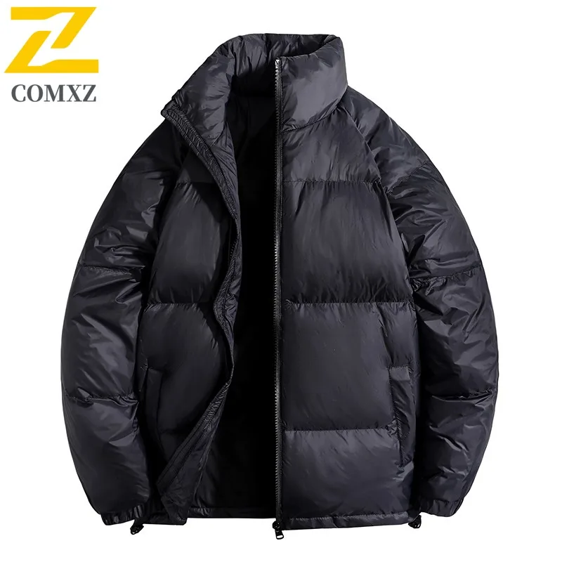 

COMXZ пуховик мужской воротник-стойка классический офисный утолщенный теплый парка корейская мода защита от холода зимнее пальто