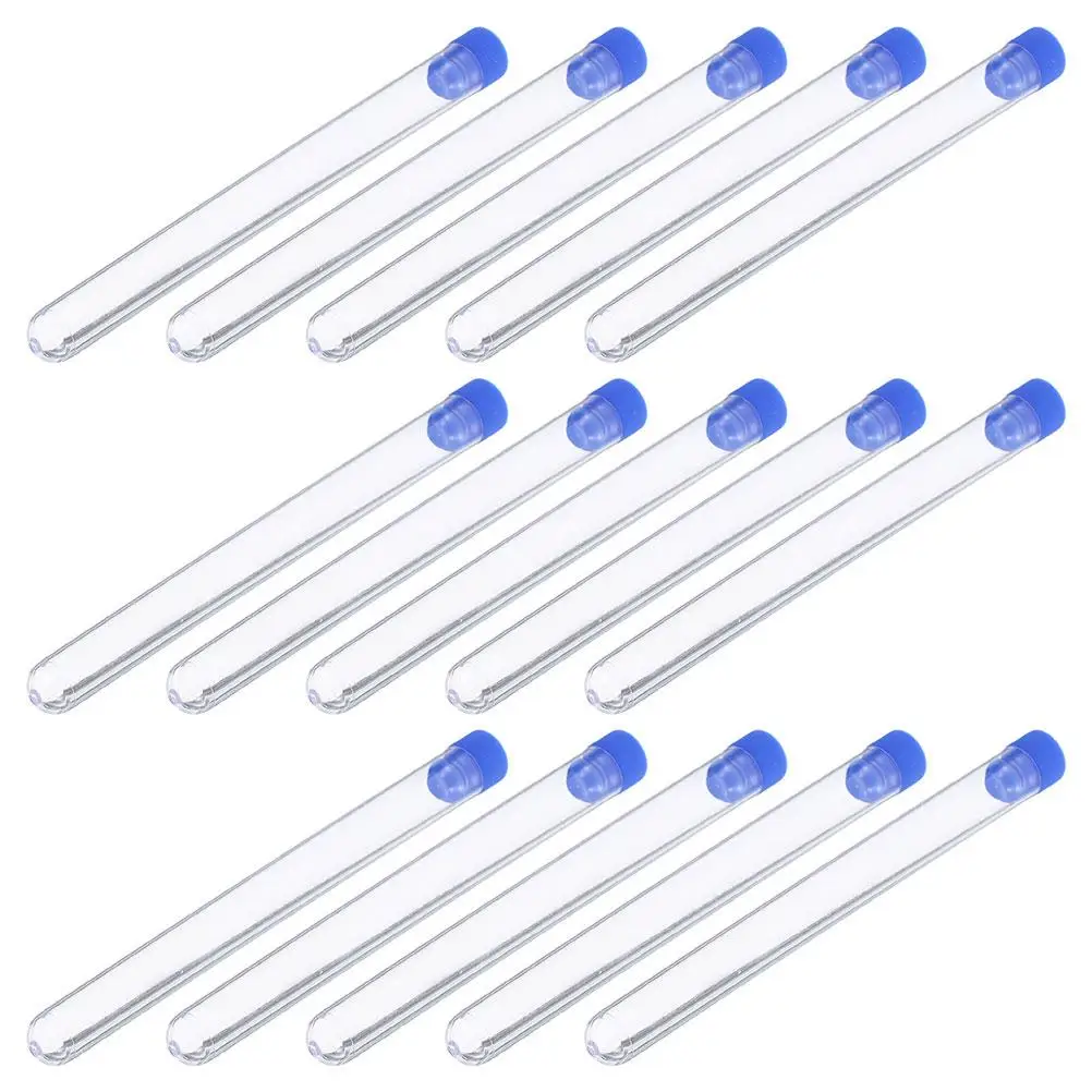 

100 Pcs Sampling Tube Clear Plastic Test Tubes Transparent Storage Lids Leakproof Scientific Experiments Tube Rack Free