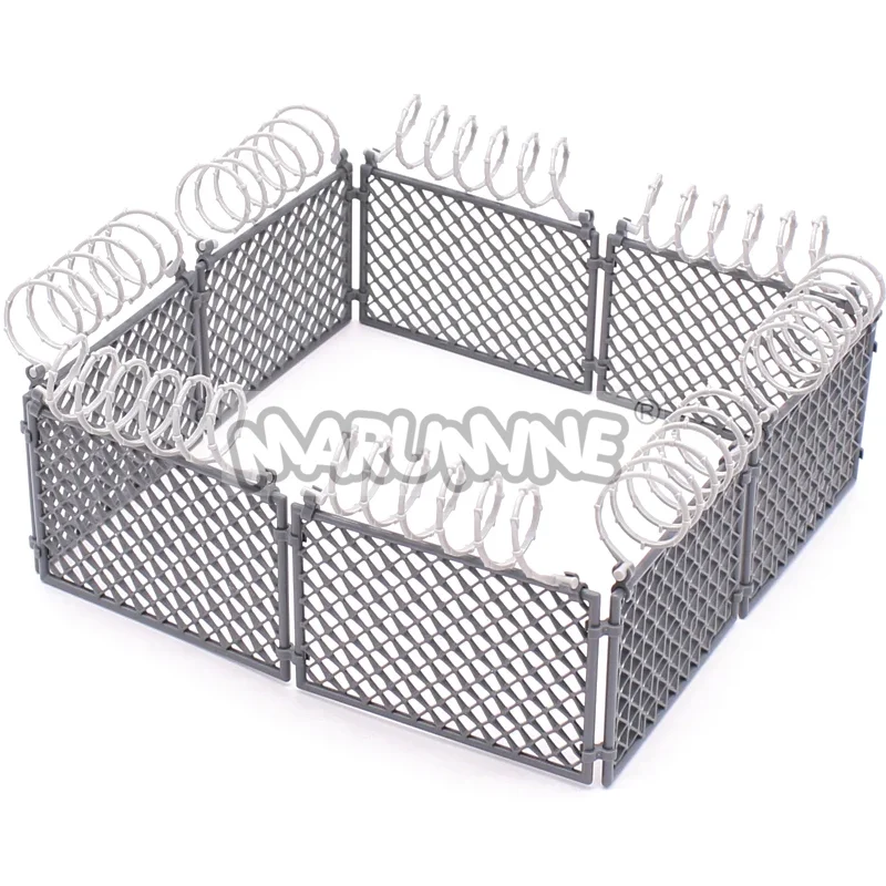 

Marumine MOC DIY город военная база колючая проволока забор сетка изоляционная сетка для WW2 SWAT оружие строительные блоки модель набор кирпичей