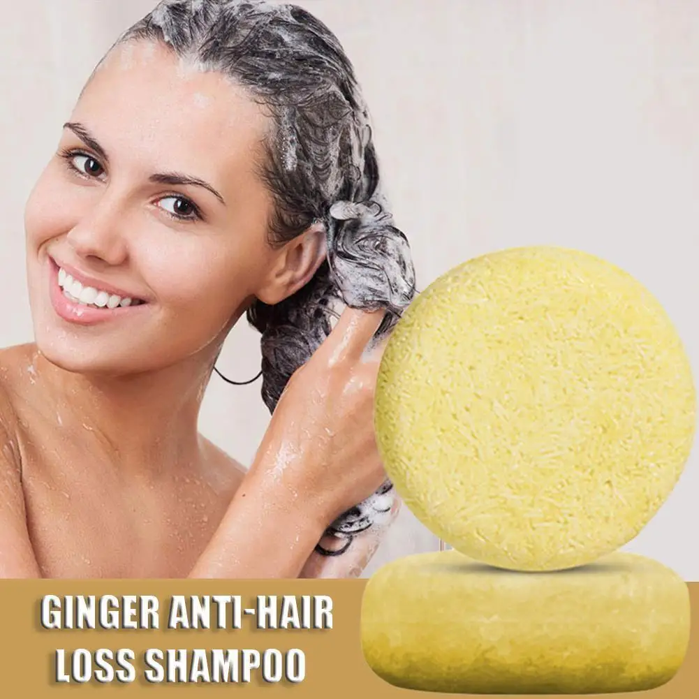 Ginger Thickening Shampoo Soap for Growth Hair Care Anti Falling Soap Bar Smooth and Restore Dense Wash Hair Treatment Q3P6