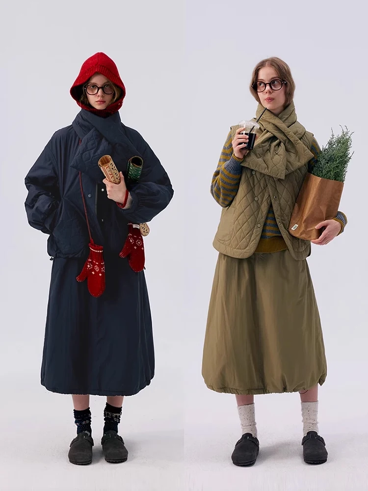 

Oldtimes Хлопковое круглое пальто Ne ort Зимняя верхняя одежда Simple Sle Long Sve Свободный крой Pure Color Commute Faion W5678