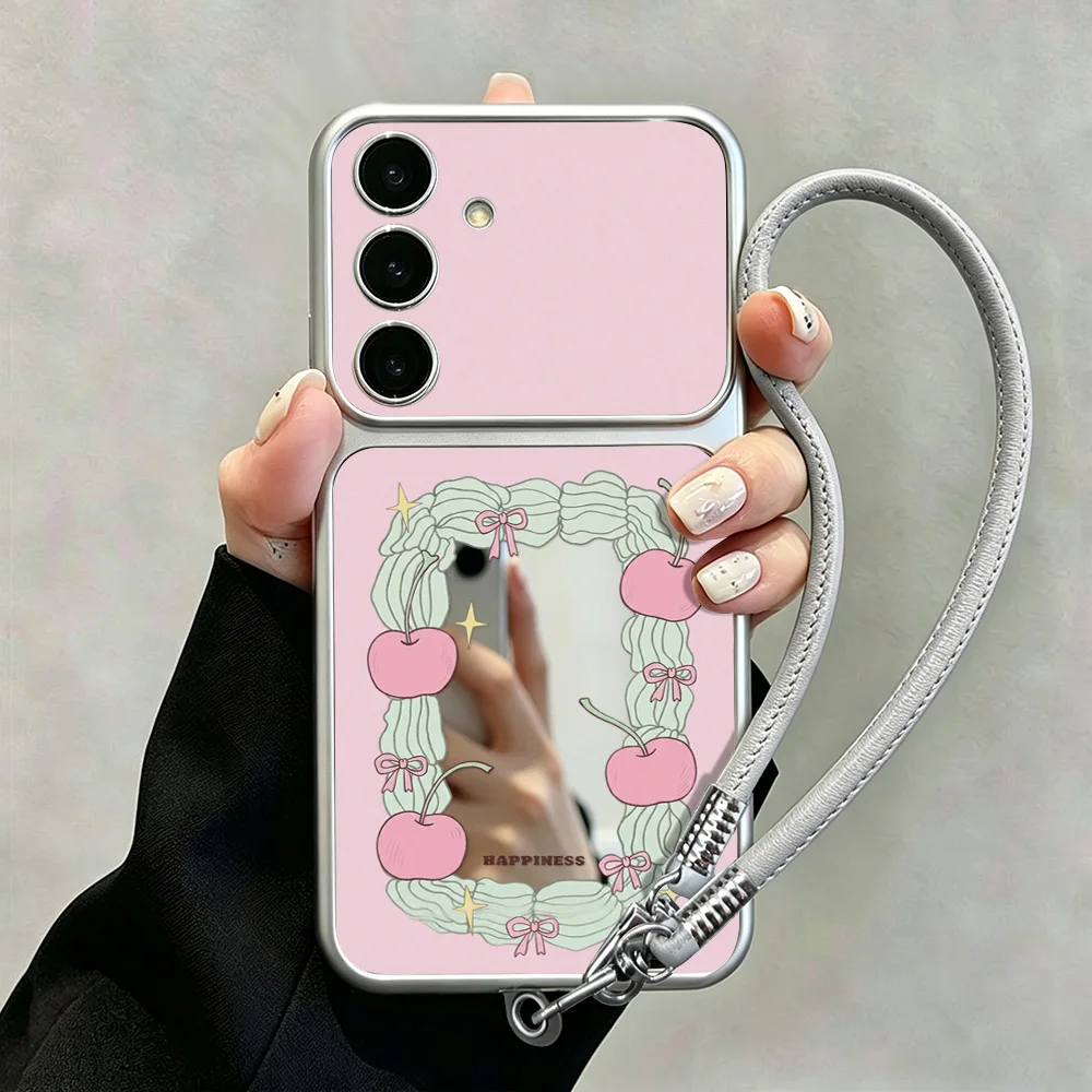 Make Up Mirror Phone Case For Samsung S26 Ultra S25 FE A57 5G A56 A55 A16 A54  A17 A53 A37 A36 A35 S24 S23  A07 A06 Cover Bumper