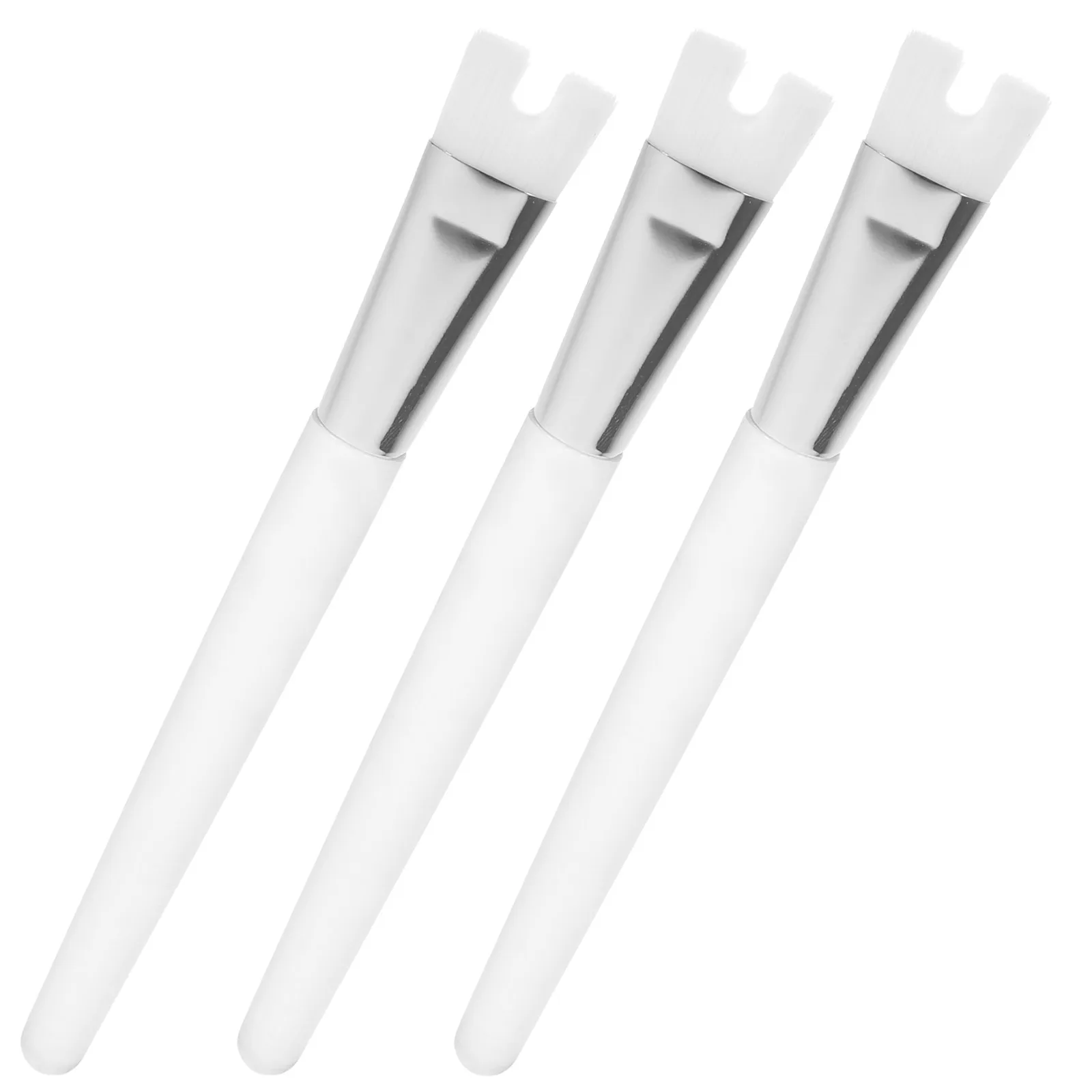 

3pcs Nose Shadow Highlighter Brush Portable Makeup Tool For Women With 75mm Tail Handle Contour Blush Smudge Blend