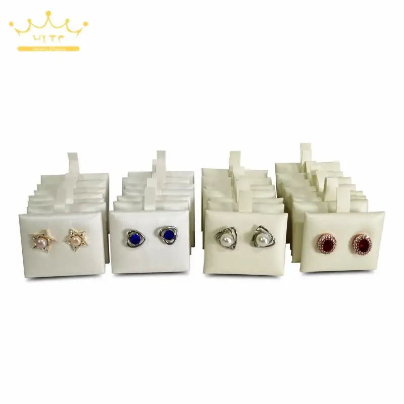 10Pcs or 50Pcs Earring Pendant Display Stand Mat High Quality Ear Stud Hang Tag Jewelry Store Useful Accessories 5*4Cm