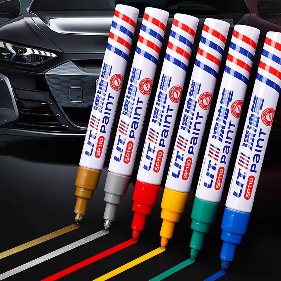 MOBIDEA Oily Waterproof Car Scratch Repair Pen Auto Wheel Tire Touch-up Paint Fill Remover Marker