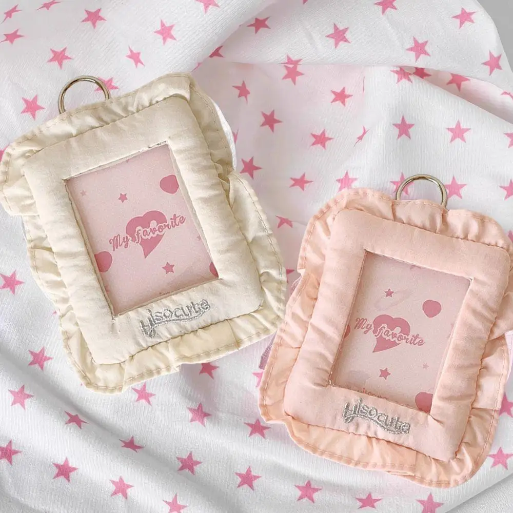 

Pillow Shaped Card Holder Japanese Photo Card Case 3-inch Bus Meal Card Idol Card Cover Storage Bag Cute Photo Storage Pendant