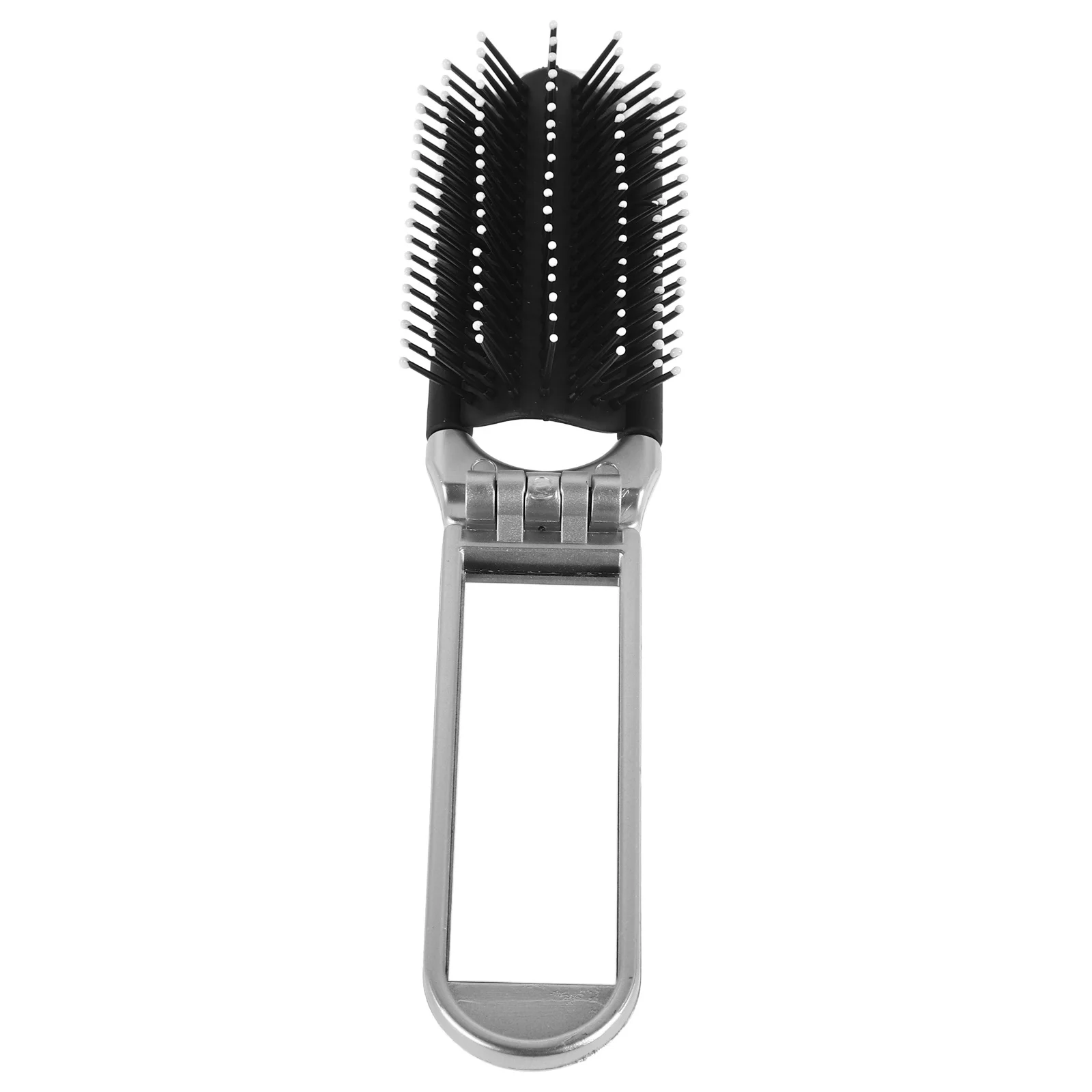 

Compact Foldable Mirror Comb Travel Size Hair Brush Styling Tool Portable Detangler for Women Handbag Things for Traveling