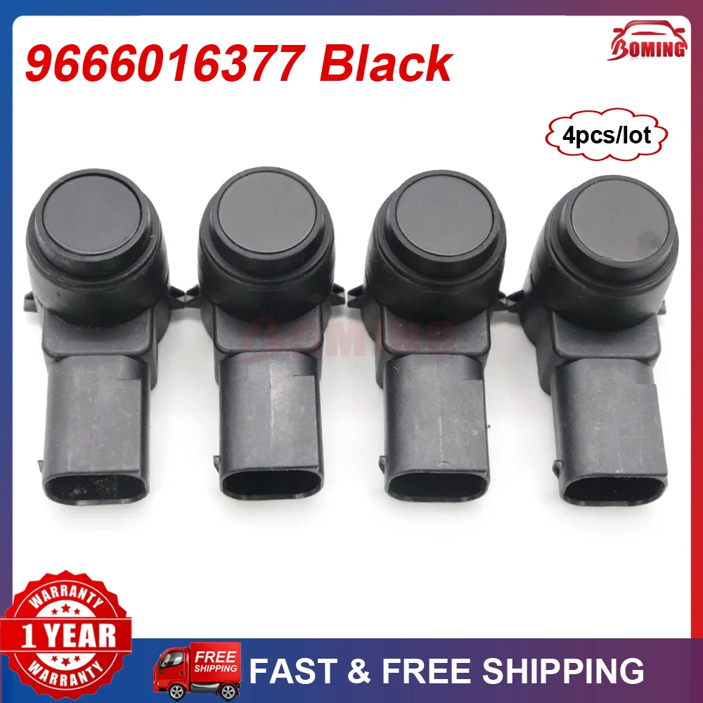 

4PCS 9666016377 White OR Black Car PDC Parking Sensor For Citroen Berlingo C4 C5 C6 DS3 Peugeot 307 308 407 Bipper Partner RCZ