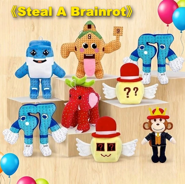 

Плюшевая кукла Steal A Brainrot Sammy Jandel Strawberry Elephant-2026, новые периферийные устройства в стиле аниме, идеальный подарок на Хэллоуин и Рождество