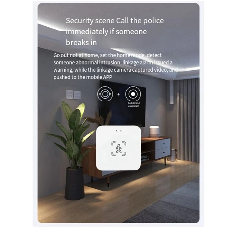 Wifi Human Presence Motion Sensor Radar Light Sensor Two-In-One Tuya Smart Life Home Automation