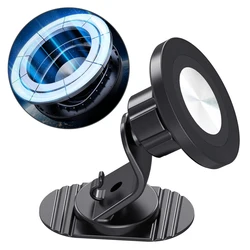 Magnetic Car Mount Strong Magnet Car Phone Holder Strong Sticker Adhesive Dashboard Car Phone Brackets for iPhone MagSafe Xiaomi