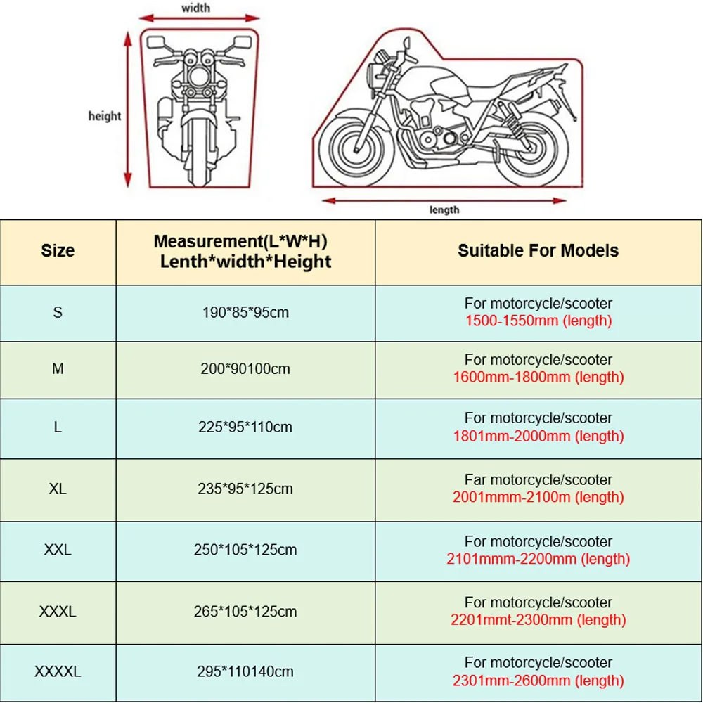 For KYMCO AK550 ST Xciting S400 TCS Water-proof Motorcycle Cover Outdoor Uv Protection Dustproof Rain Covers Accessories present