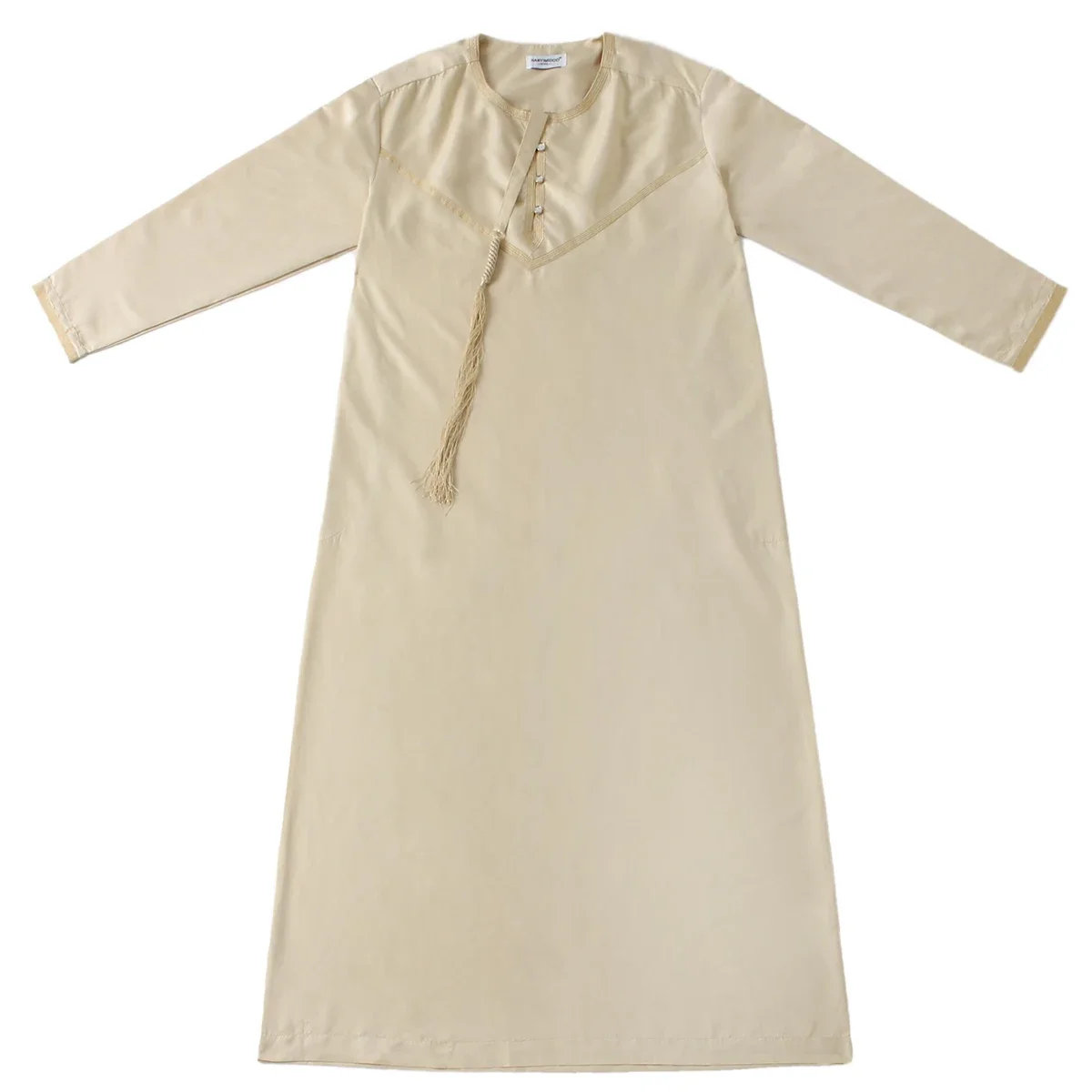 Tradizionale Thawb Musulmano Dubai Abaya Lungo Medio Oriente Uomini Eid Ramadan Thobe Maniche Lunghe Arabia Saudita Abito Islamico Abito Caftano