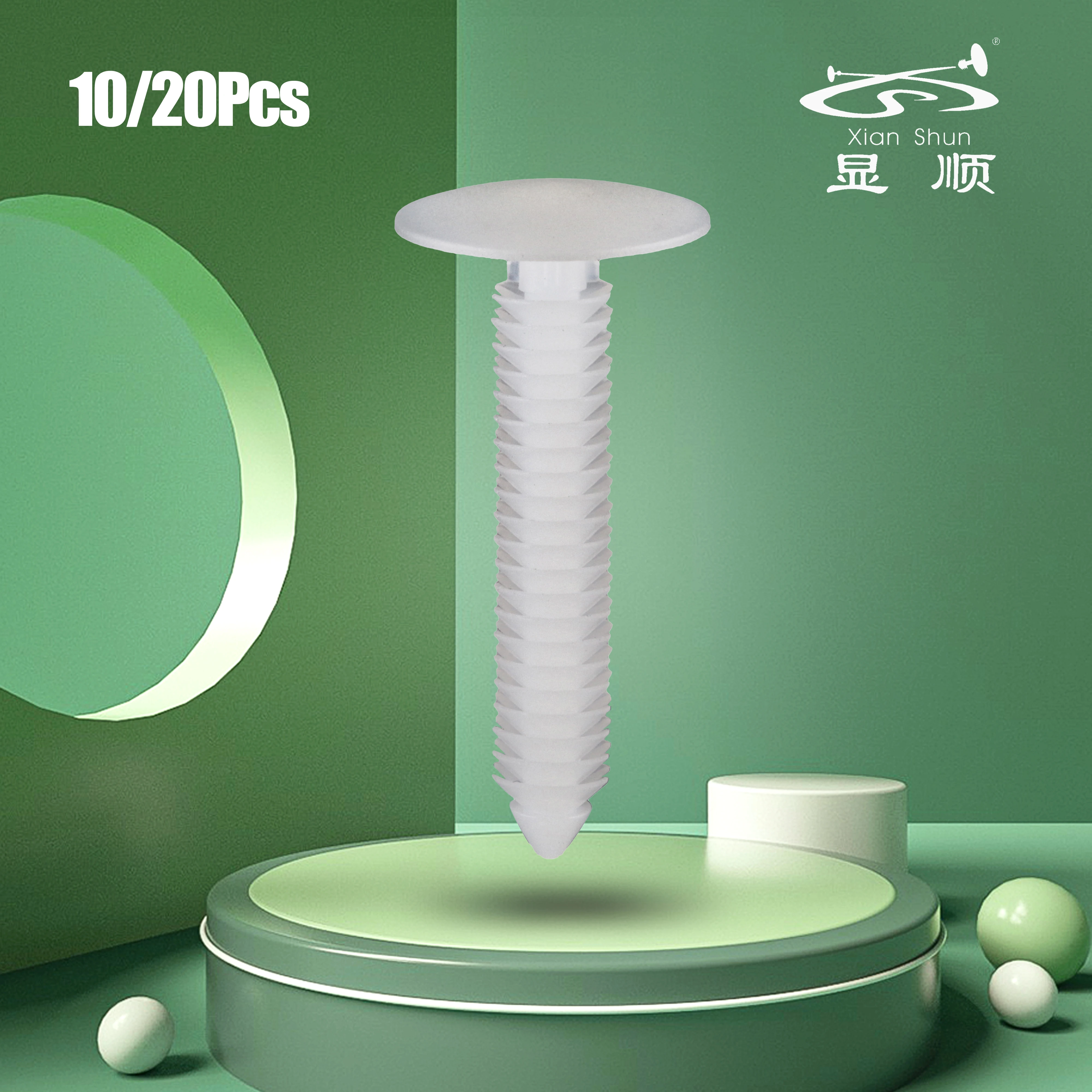 

10/20Pcs White PA Interior Replacement Parts Car Fastening Clips Car Accessories