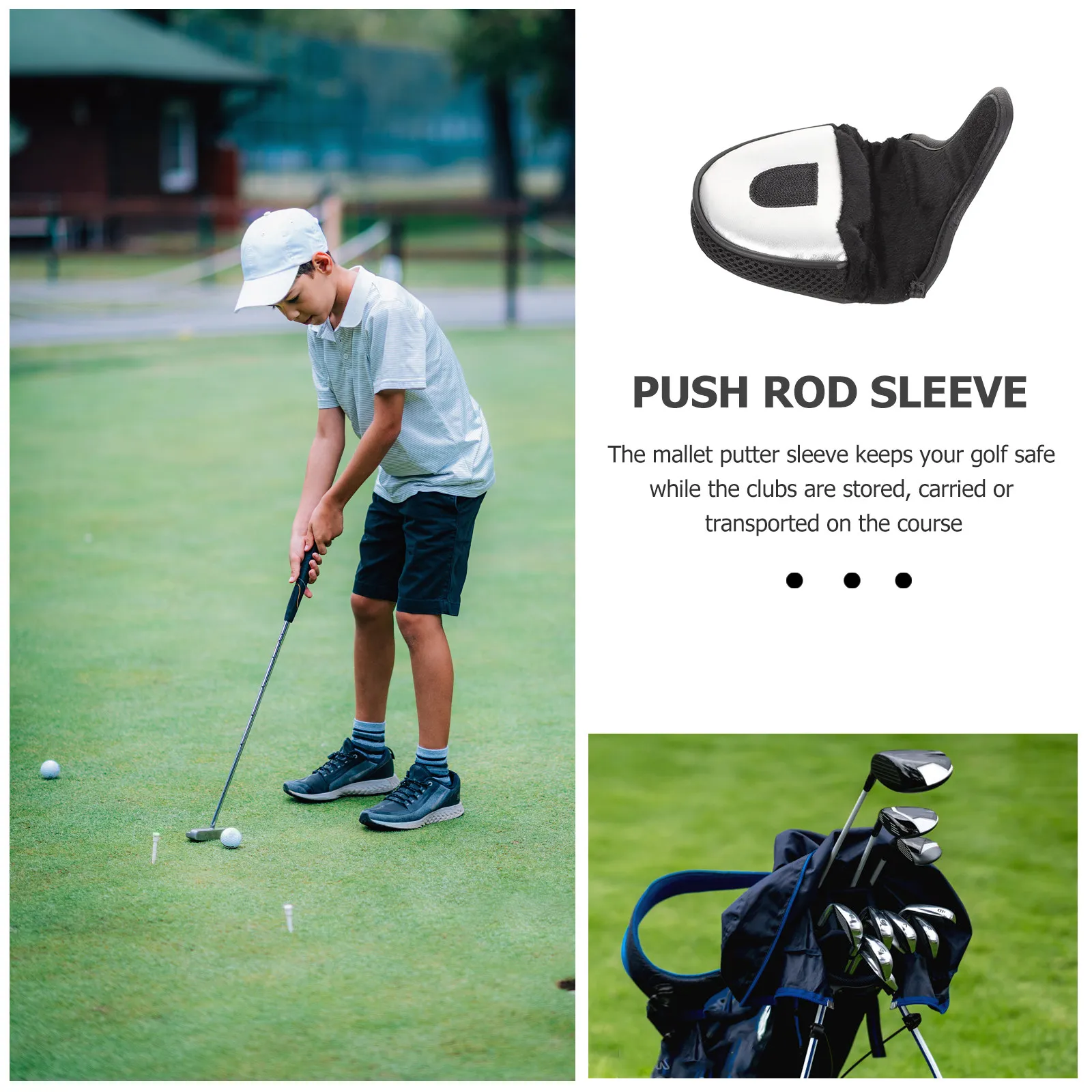 

Защитный чехол для клюшки для гольфа из полиуретана с гладкой поверхностью, мягкий, эластичный, легко надевается и снимается, аксессуары для гольфа