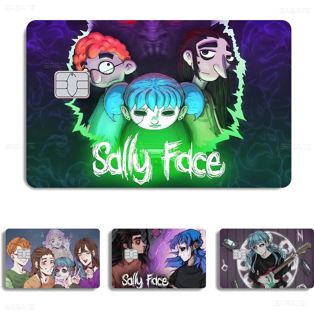 Beliebtes Spiel S-Sally Face Horror Cool Game Anime Sticker Film Skin Cover Case für Small Large No Chip Debit Credit
