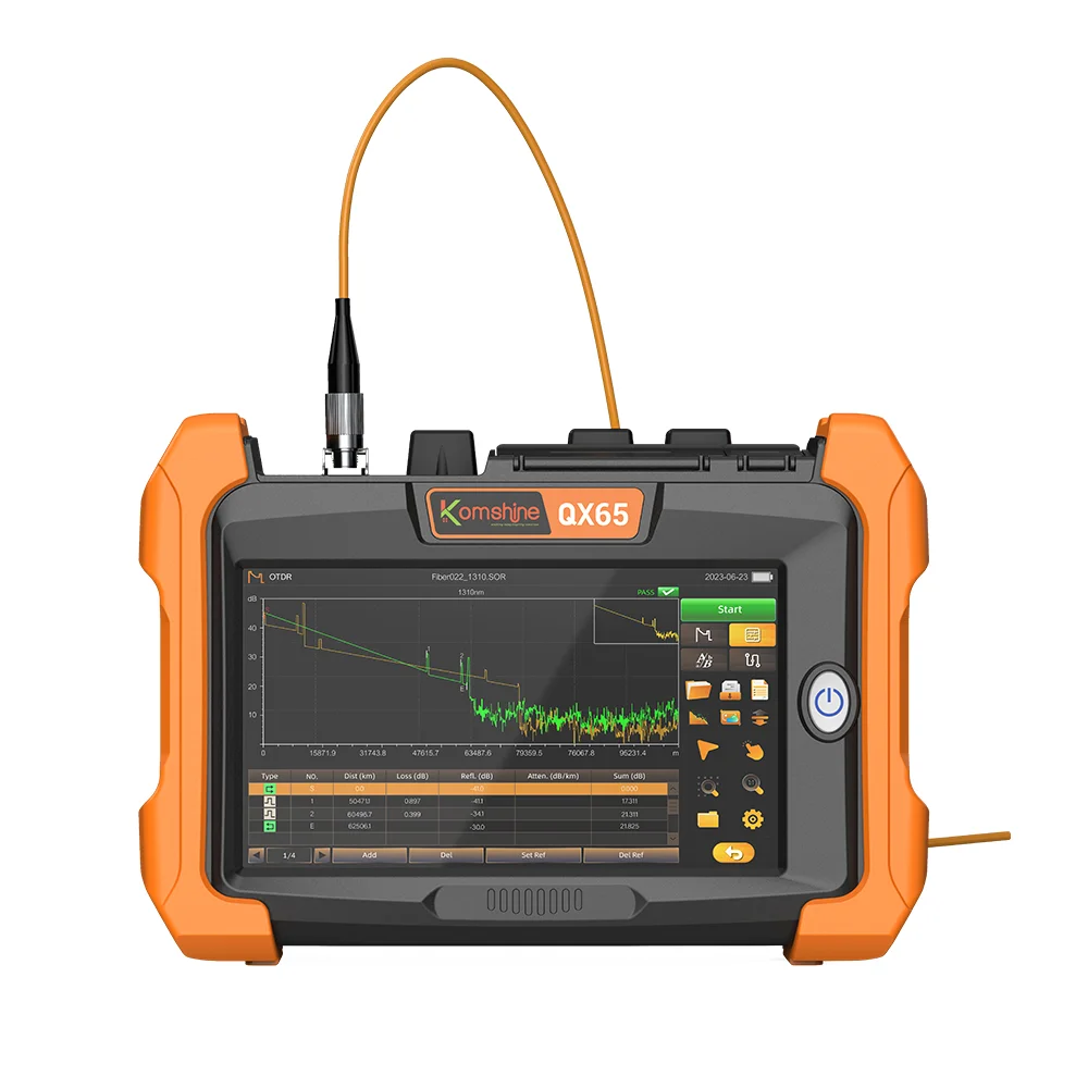 Multifunction QX65 PON OTDR OLS OPM RJ45 VFL 1310/1550/1625nm 32/30/28dBm Optical Time Domain Reflectometer