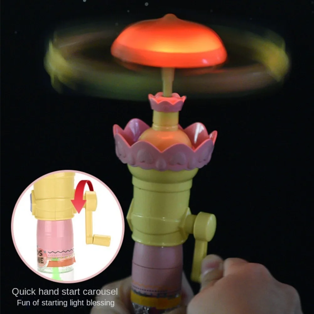 Kreatives Lotus-Karussell-Spielzeug lustiges Spielzeug handbetrieb enes Lotus-Licht-Spielzeug handge kurbel tes handge kurbel tes Karussell-Spielzeug für Kinder