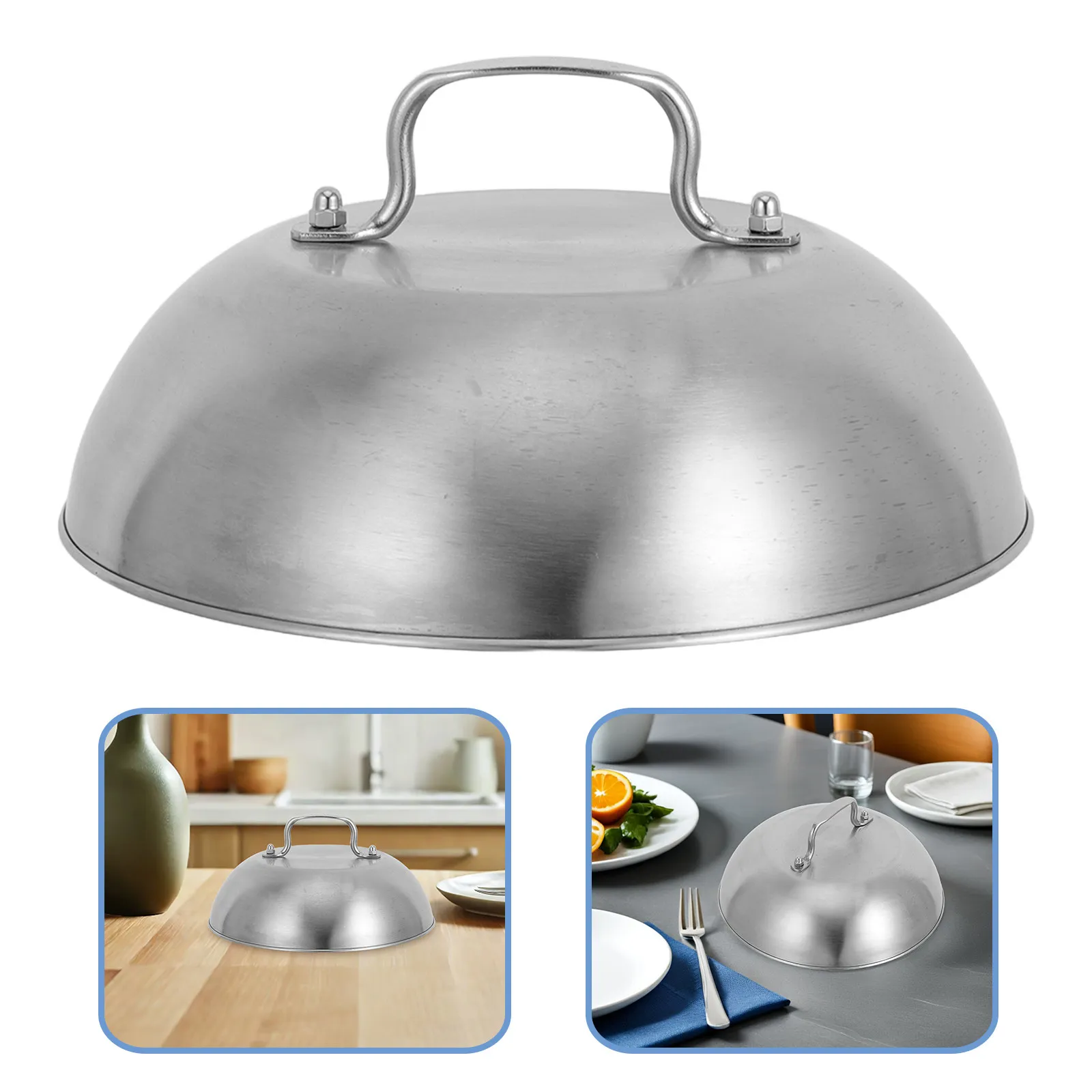 9 Zoll Edelstahl-Grillabdeckung für Burger, Käseschmelzen, Grillabdeckung …