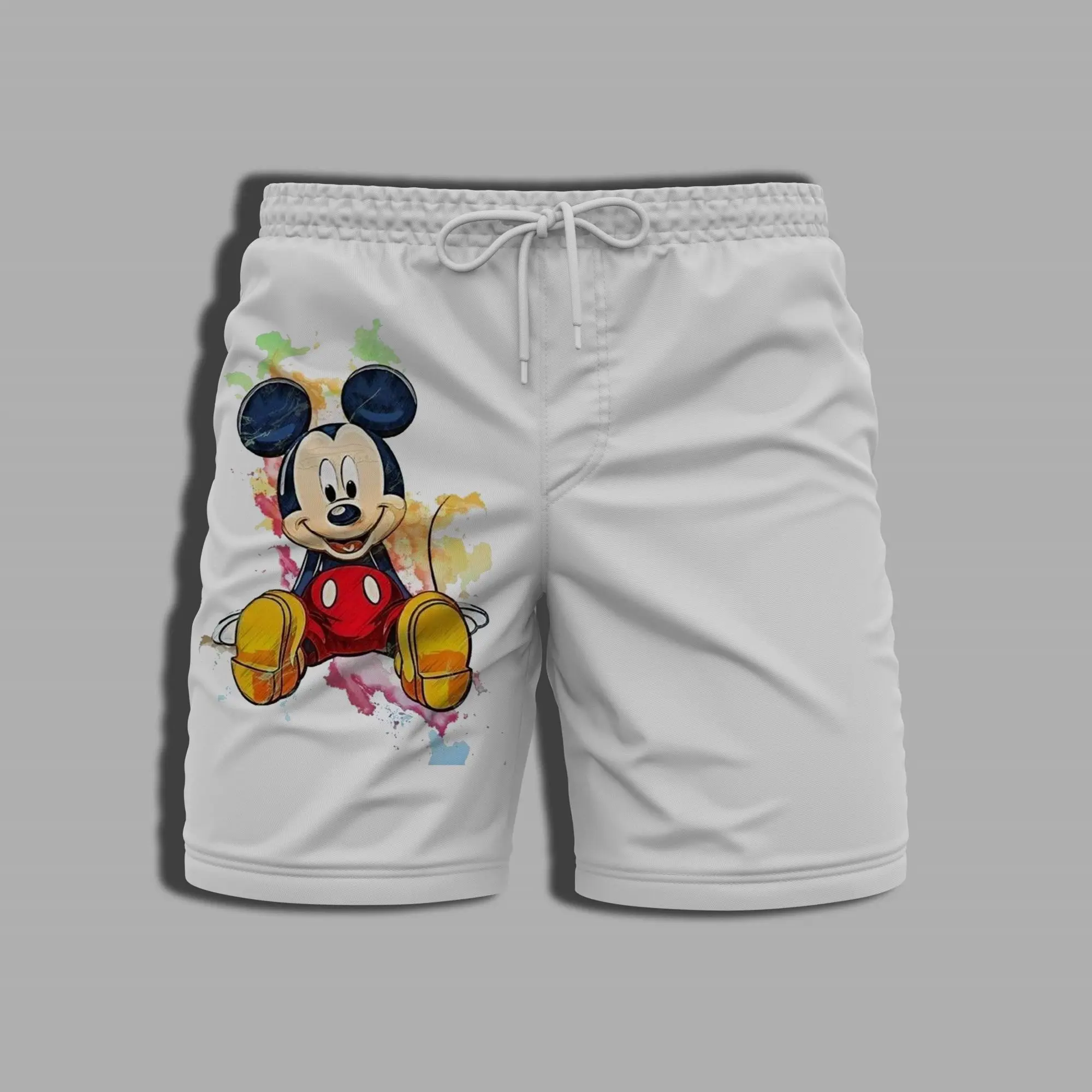 Summer Printing Mickey Whole Swimsuit Beach Swim Shorts Men Disney Minnie Mouse Gym Men's Clothing Bathing Suit Man Pants Male