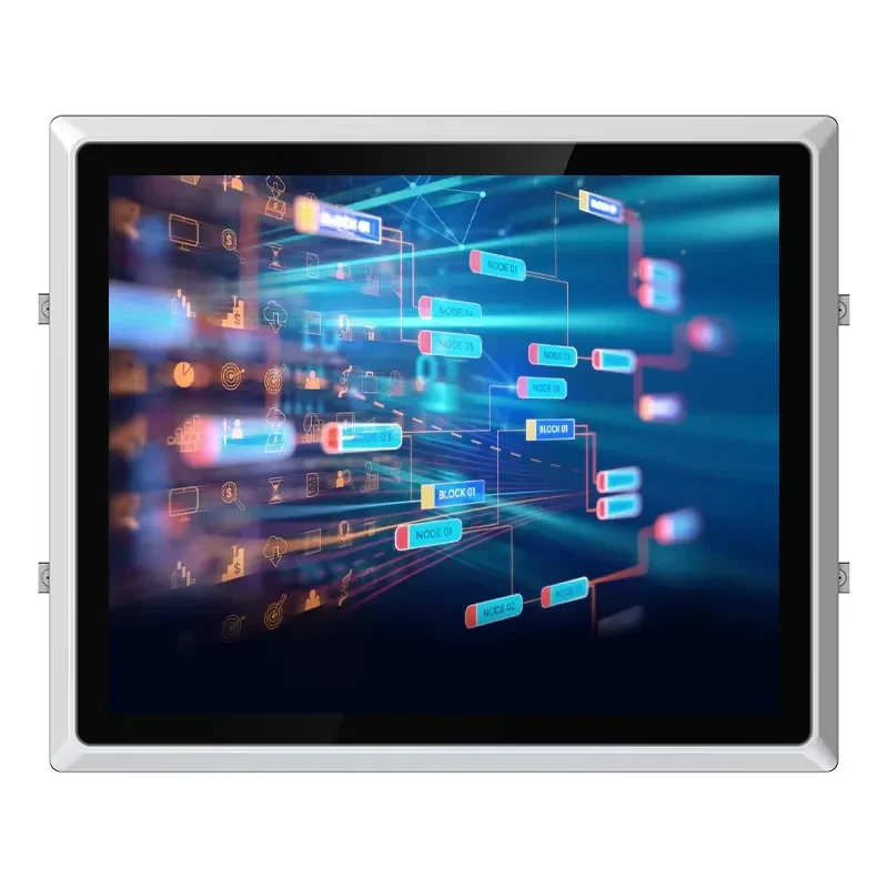 for J6412 N5090 Fanless Industrial All-in-One PC 2 COM HD Multifunction Industrial Flatbed China Manufacturer Direct