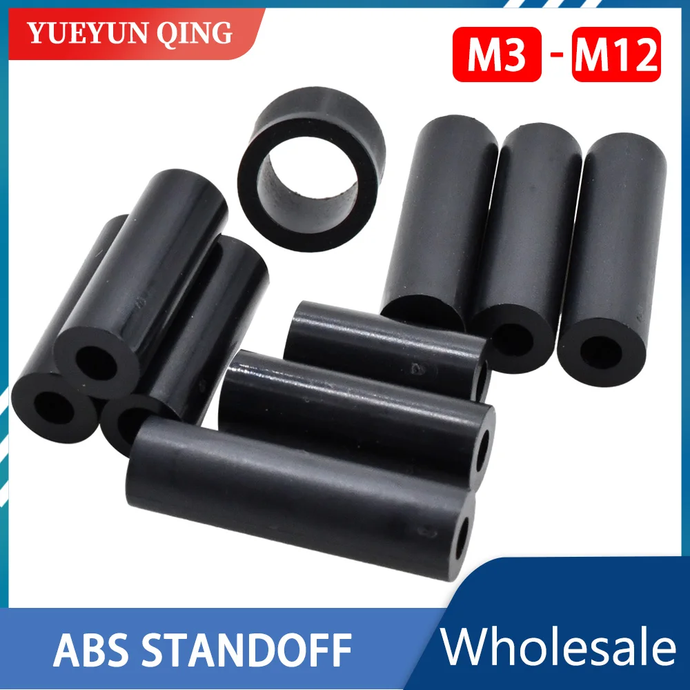 

4000pcs M3.2(OD7)x10mm +2500Pcs M4.2(OD7)x40 mm Black ABS Spacers Shipping by DHL