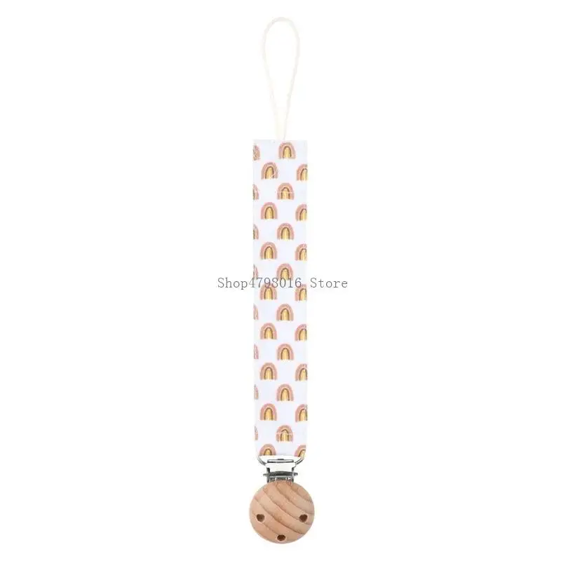 Clip Pacifier Hold Teething Clip Baby Teether Chain with Unique Designings Flowers Print Teething Toy Chain Gift