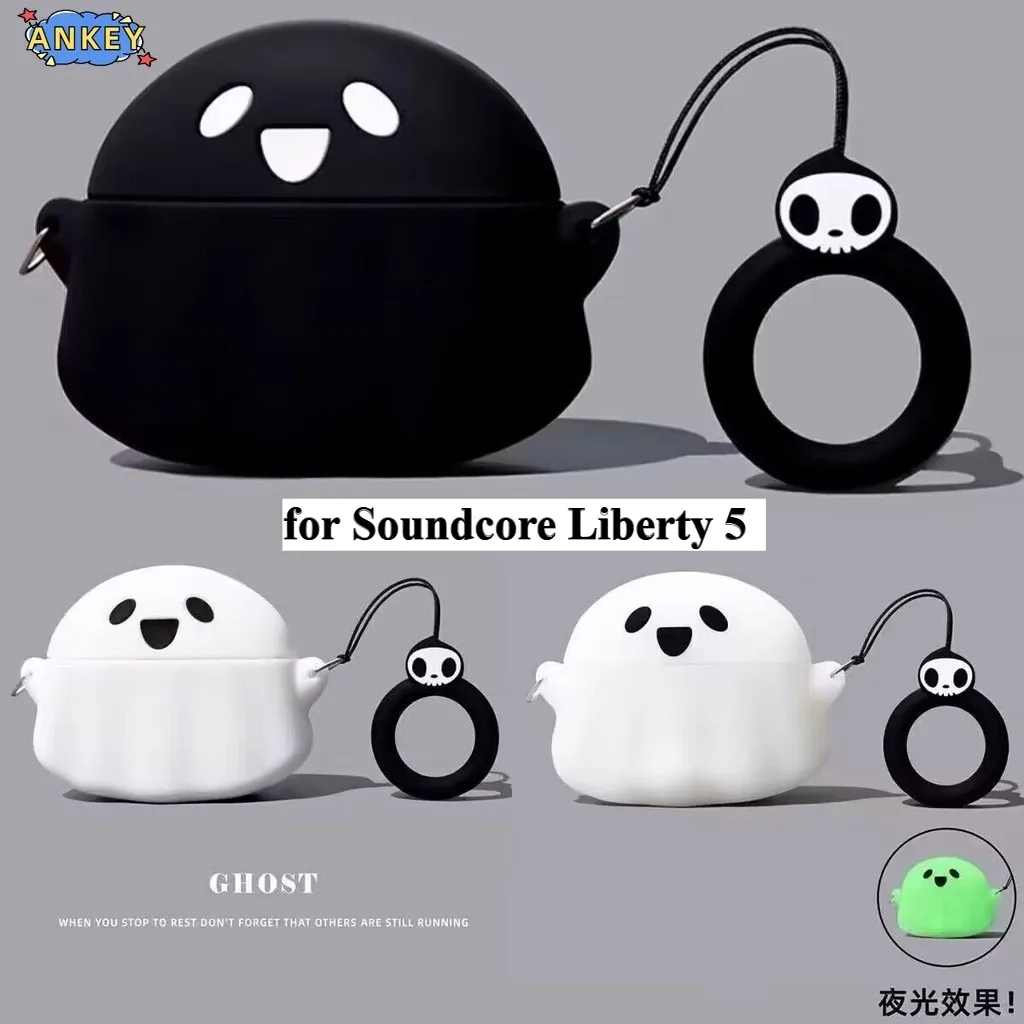 Case for Anker Soundcore Liberty 5 Silicone 3D Protective Ghost Cute Cartoon Covers Wireless Earbuds Shell TWS view 6